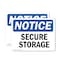 Signmission Secure Storage, 7 in W x Rectangle, Vinyl Decal OS-2PACK-NS-D-57-L-18267 - alternate 1